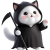 👋 Эмодзи «Мрачный котик» для Telegram