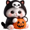 🎃 Эмодзи «Мрачный котик» для Telegram