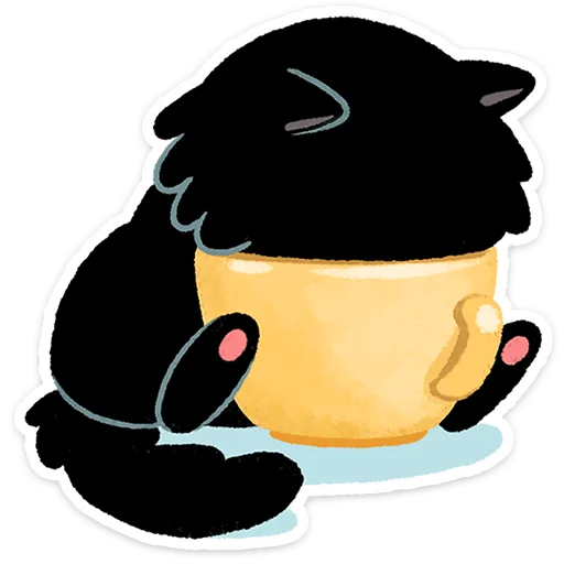 🐱 Стикер «Кот Кефир» для Telegram