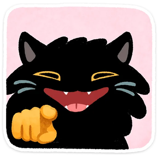 🐱 Стикер «Кот Кефир» для Telegram