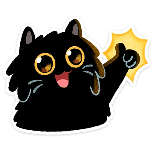 🐱 Стикер «Кот Кефир» для Telegram