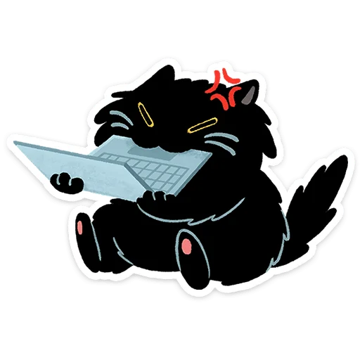 🐱 Стикер «Кот Кефир» для Telegram