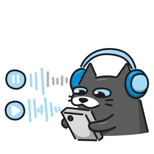 🎧 Стикер «Кис Кыс» для Telegram