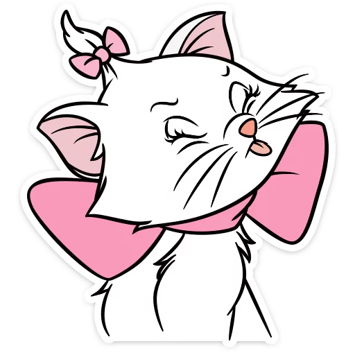 😋 Стикер «Кошечка Мари» для Telegram