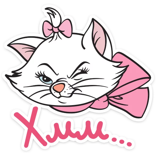 🤔 Стикер «Кошечка Мари» для Telegram