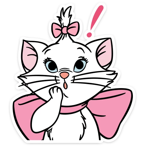 😲 Стикер «Кошечка Мари» для Telegram