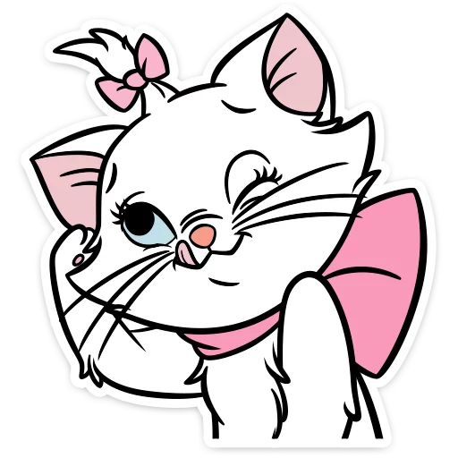 😋 Стикер «Кошечка Мари» для Telegram