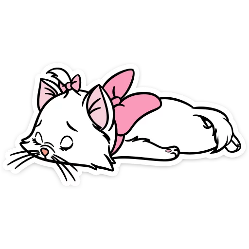 😵 Стикер «Кошечка Мари» для Telegram