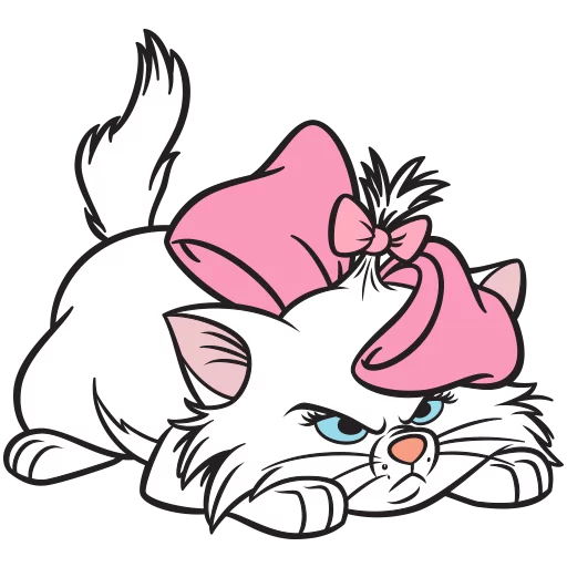 😡 Стикер «Кошечка Мари» для Telegram
