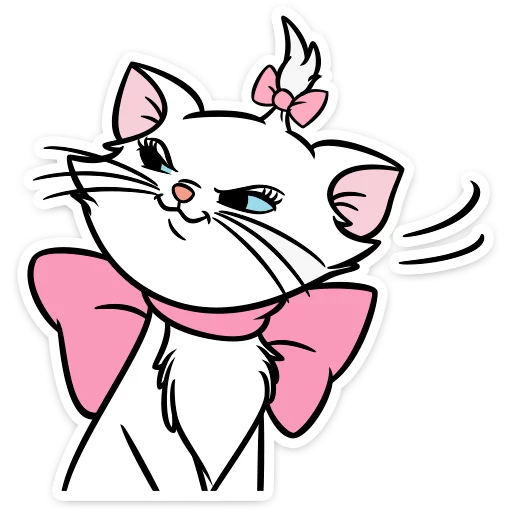 😑 Стикер «Кошечка Мари» для Telegram