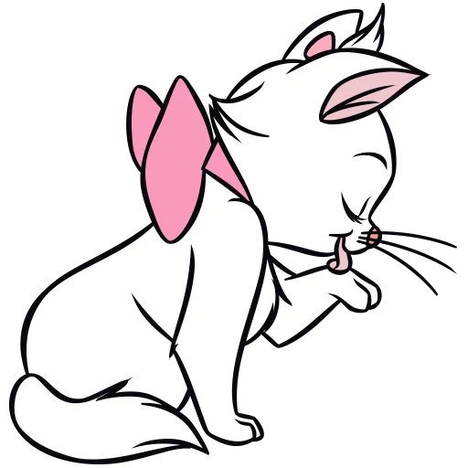 😋 Стикер «Кошечка Мари» для Telegram