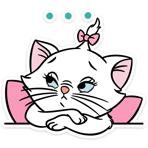 😐 Стикер «Кошечка Мари» для Telegram
