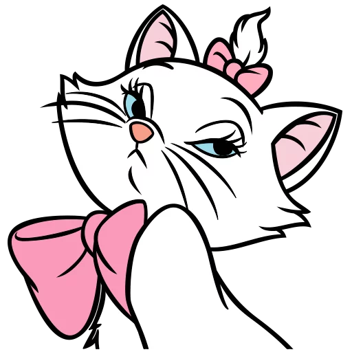 😖 Стикер «Кошечка Мари» для Telegram