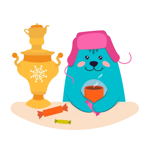 ☕️ Стикер «МЭШик» для Telegram