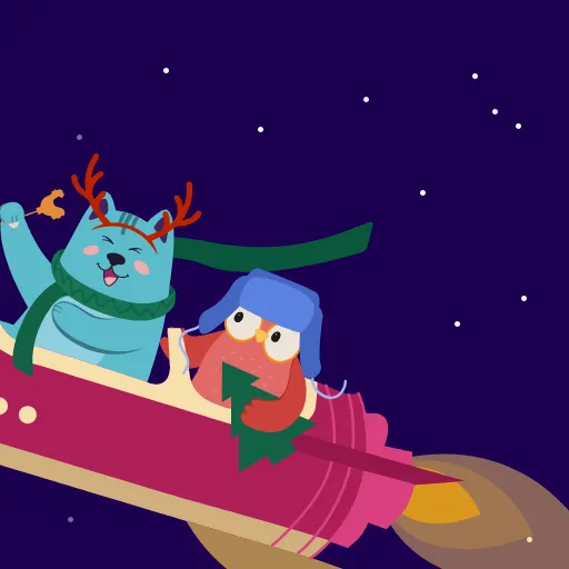 🎄 Стикер «МЭШик» для Telegram