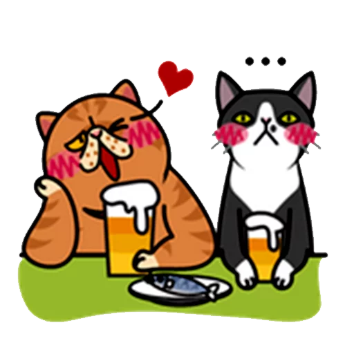 🍺 Стикер «fun cat» для Telegram