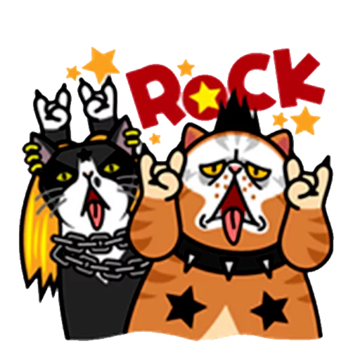 🎸 Стикер «fun cat» для Telegram