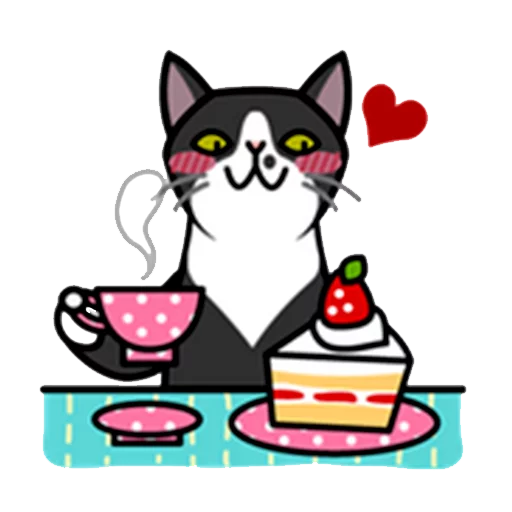 🍰 Стикер «fun cat» для Telegram