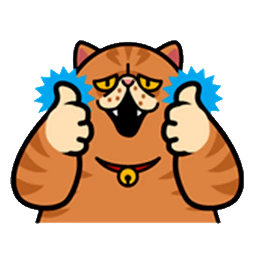 👍 Стикер «fun cat» для Telegram