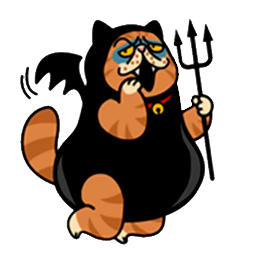 😈 Стикер «fun cat» для Telegram
