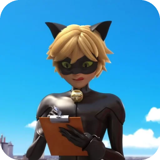 😺 Стикер «Cat Noir» для Telegram