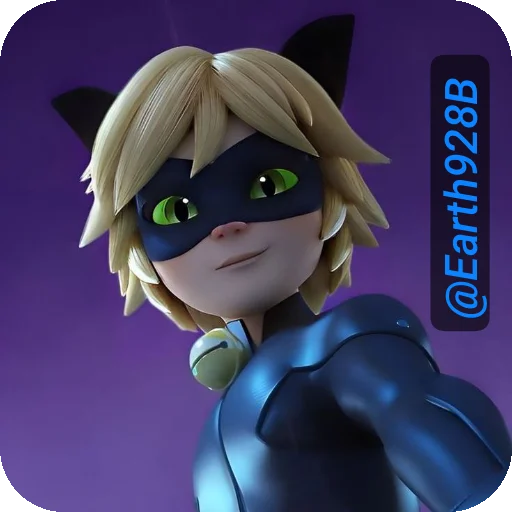 ❤ Стикер «Cat Noir» для Telegram