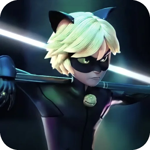 😒 Стикер «Cat Noir» для Telegram