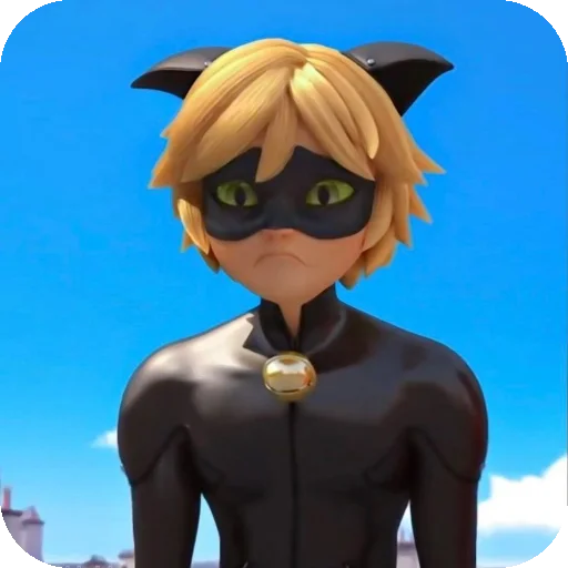 ☹ Стикер «Cat Noir» для Telegram