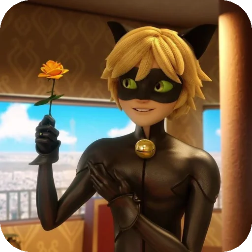🌹 Стикер «Cat Noir» для Telegram