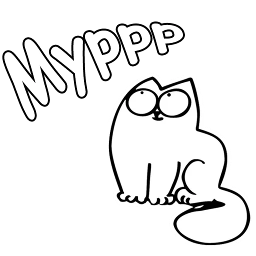 ☺️ Стикер «Кот Саймон» для Telegram