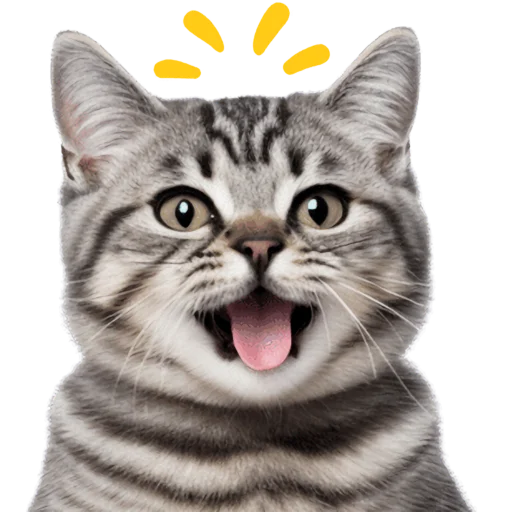 😛 Стикер «Кошачий отряд» для Telegram