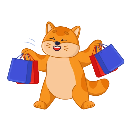 🛍 Стикер «cat кот» для Telegram