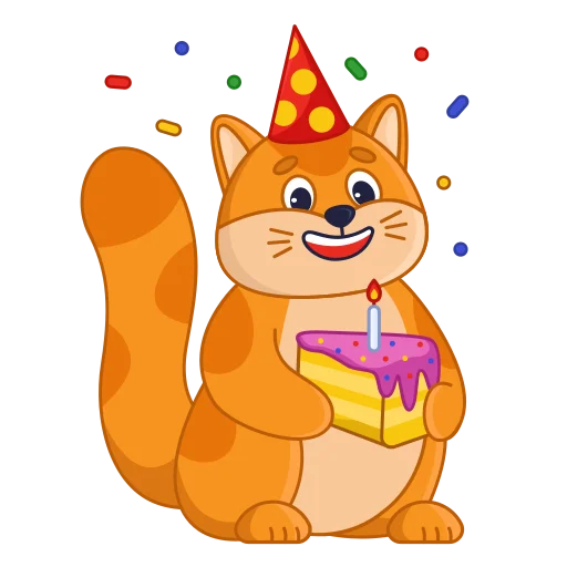 🍰 Стикер «cat кот» для Telegram