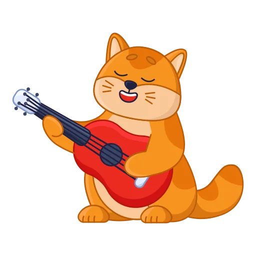 🎸 Стикер «cat кот» для Telegram