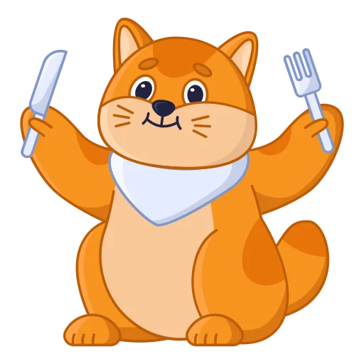 🍽 Стикер «cat кот» для Telegram
