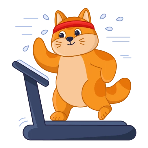🏃‍♀️ Стикер «cat кот» для Telegram