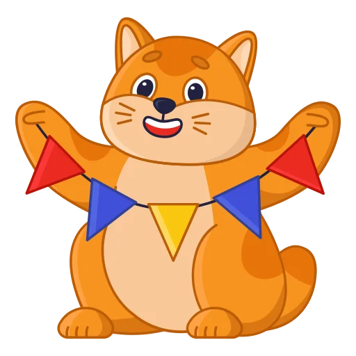 🥳 Стикер «cat кот» для Telegram