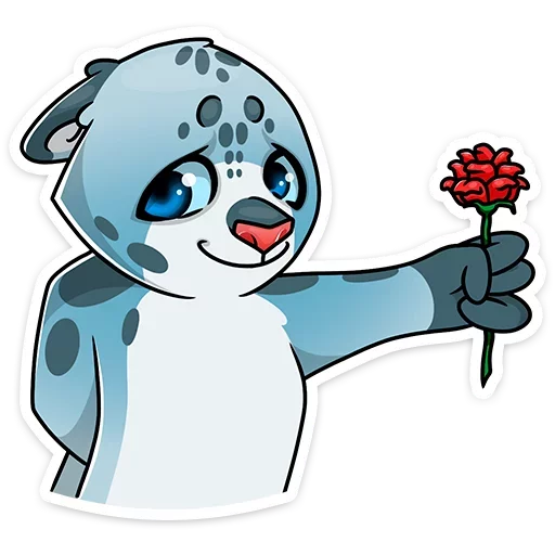 🌹 Стикер «Кошачьи нежности» для Telegram