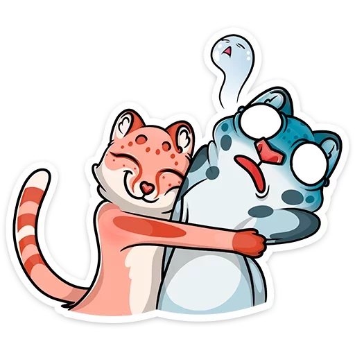 ❤️ Стикер «Кошачьи нежности» для Telegram