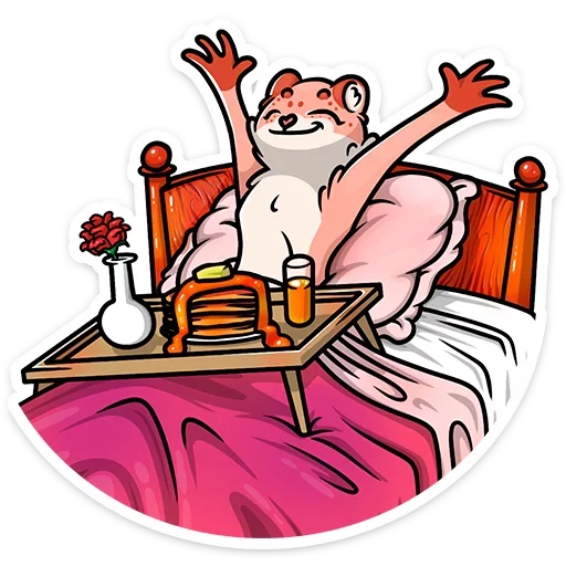 ☀️ Стикер «Кошачьи нежности» для Telegram