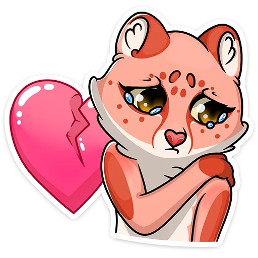 😥 Стикер «Кошачьи нежности» для Telegram