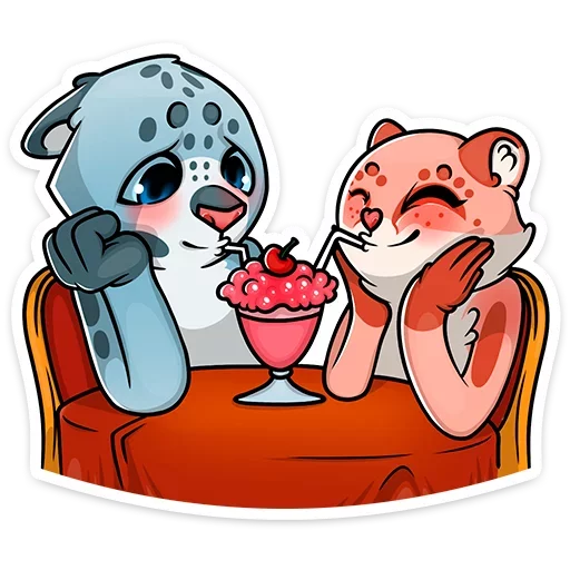 🍧 Стикер «Кошачьи нежности» для Telegram