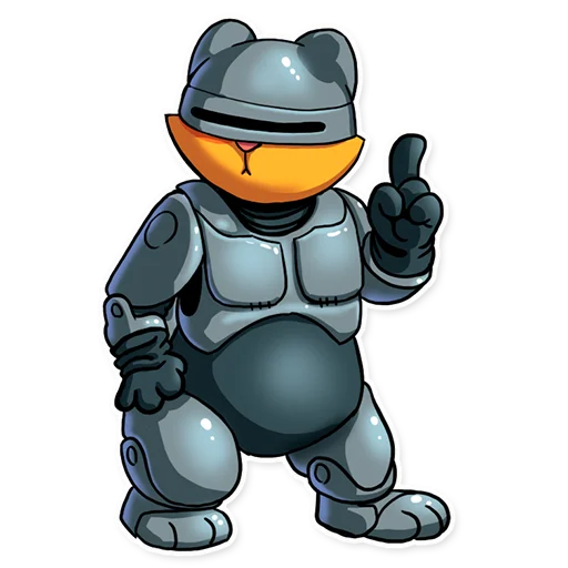 🤖 Стикер «Игрокот Воксель» для Telegram