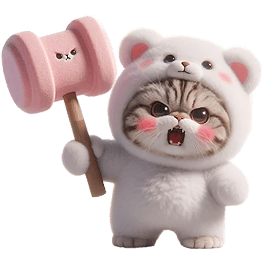 🔨 Стикер «Белые мишки» для Telegram