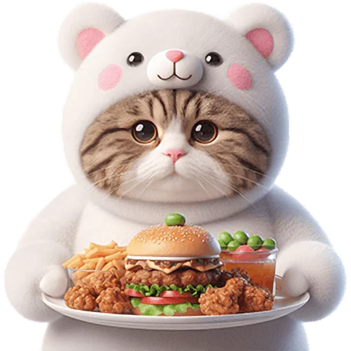😋 Стикер «Белые мишки» для Telegram
