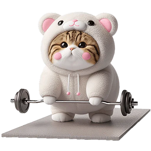🏋‍♂ Стикер «Белые мишки» для Telegram