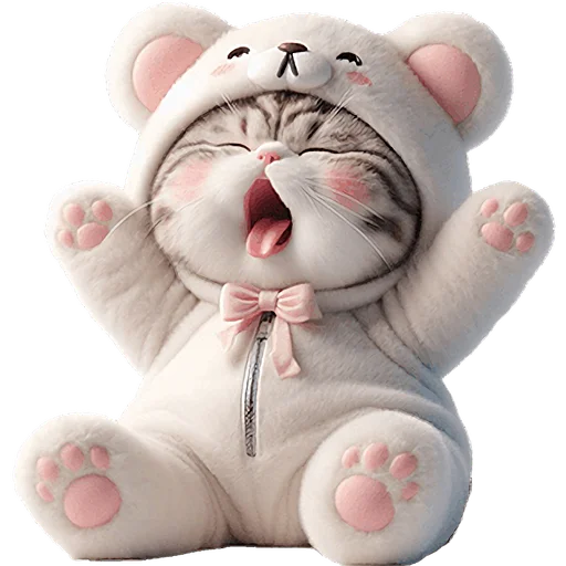 🥱 Стикер «Белые мишки» для Telegram