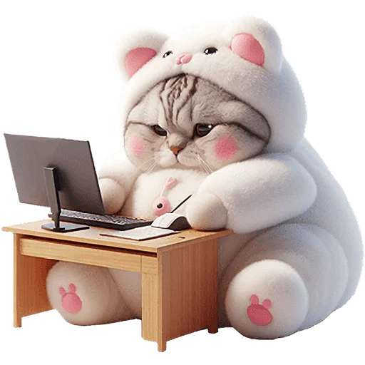 🤓 Стикер «Белые мишки» для Telegram