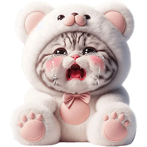 😭 Стикер «Белые мишки» для Telegram