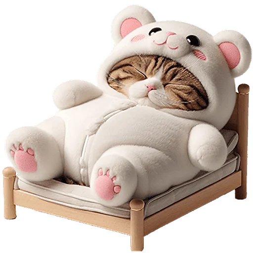😴 Стикер «Белые мишки» для Telegram